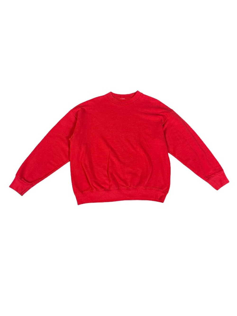 Vintage 1990s Men’s Red Blank Crewneck Sweatshirt